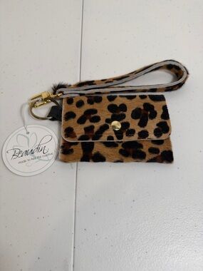 Beaudin Cowhide and Leather Keychain Wallet and Wrist Strap